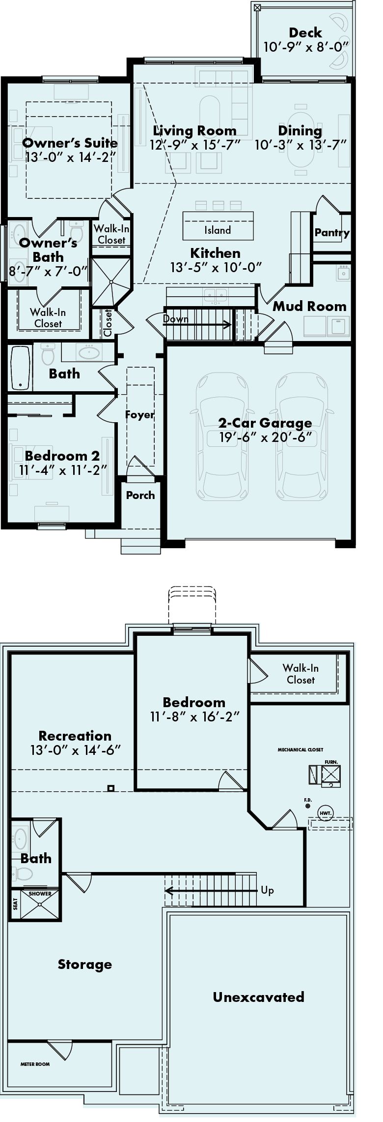 Galleria Ranch with Basement